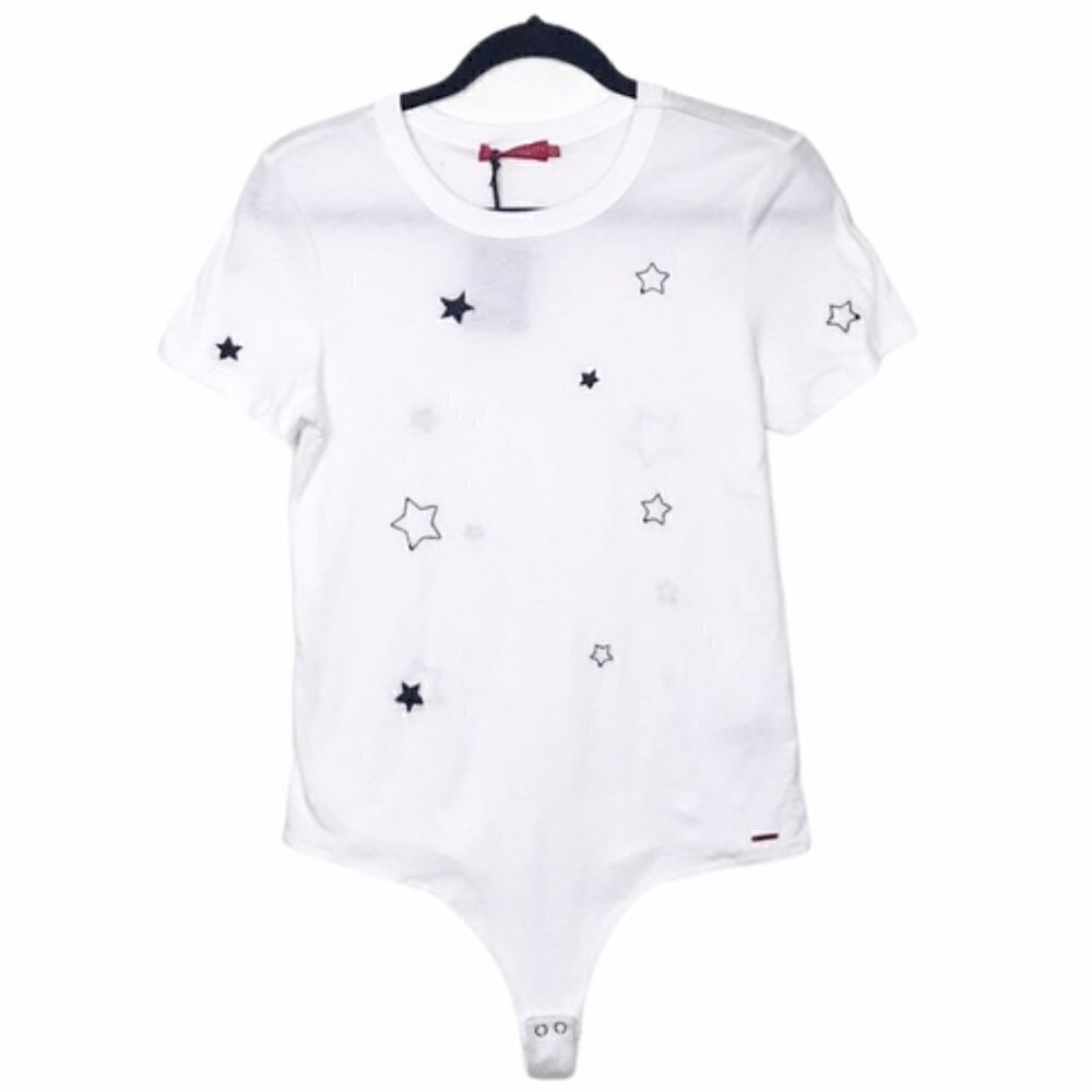 n:philanthropy White Palmer Star Bodysuit Tee